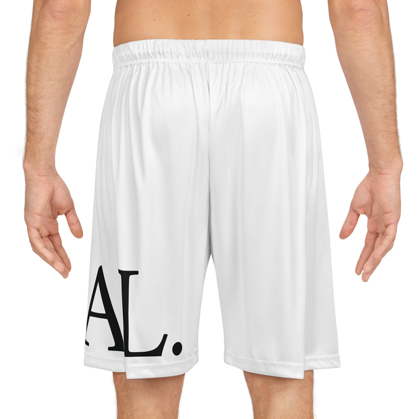 Joshua 1:9 Basketball shorts (white)