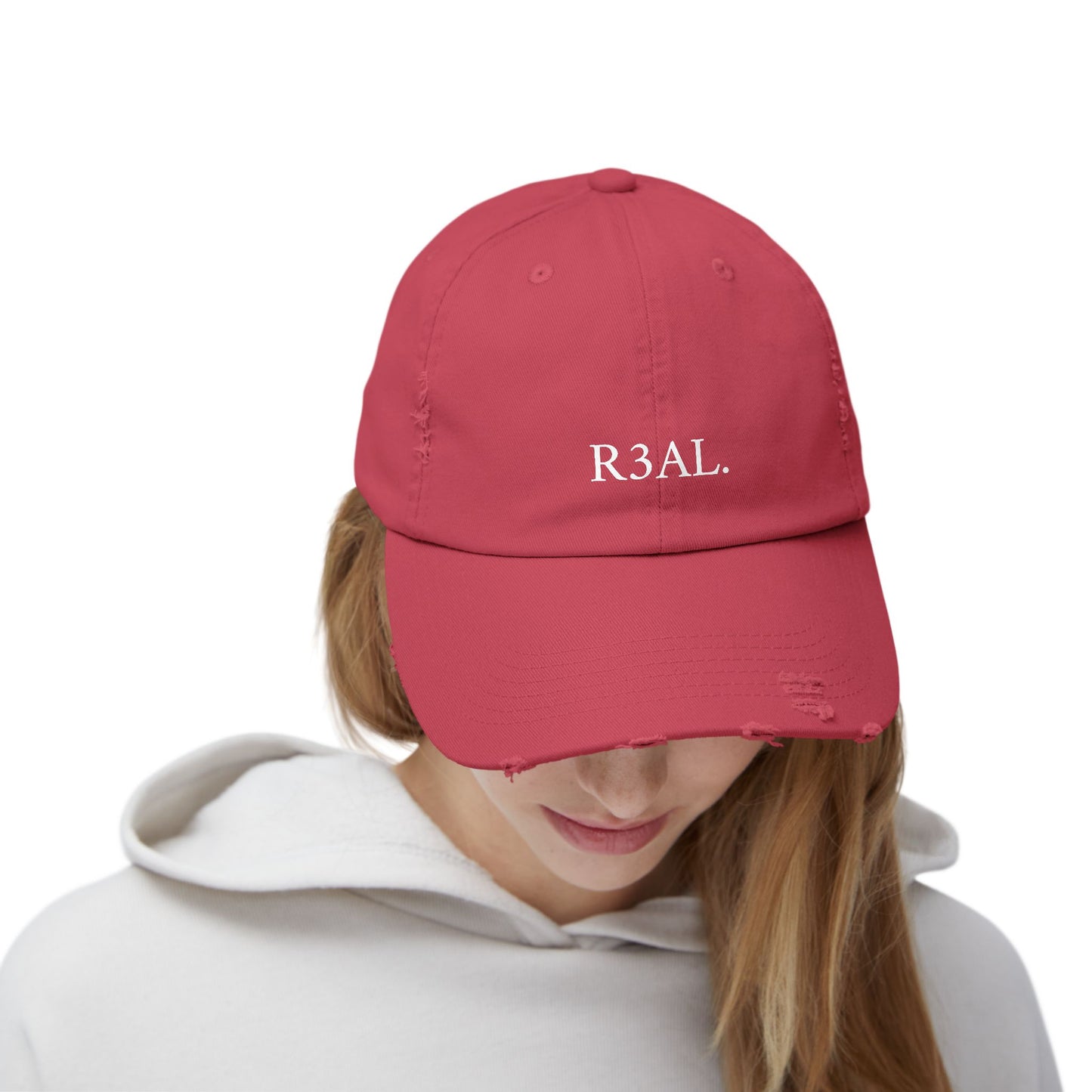 R3AL Distressed Cap — Teen-Inspired Family Brand Hat