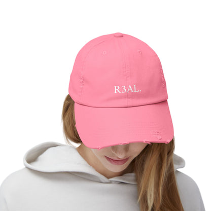 R3AL Distressed Cap — Teen-Inspired Family Brand Hat