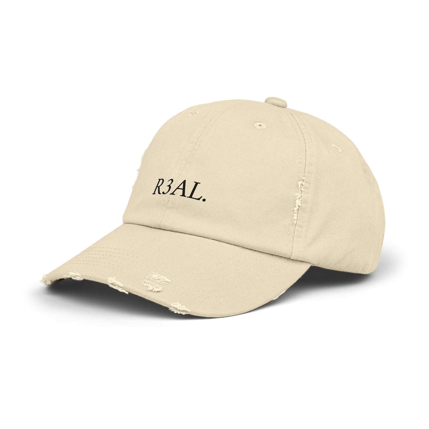 R3AL Distressed Cap — Teen-Inspired Family Brand Hat