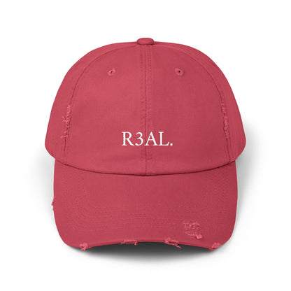R3AL Distressed Cap — Teen-Inspired Family Brand Hat