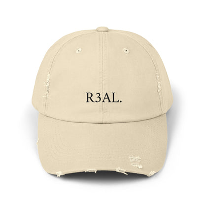 R3AL Distressed Cap — Teen-Inspired Family Brand Hat