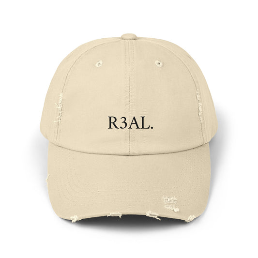 R3AL Distressed Cap — Teen-Inspired Family Brand Hat
