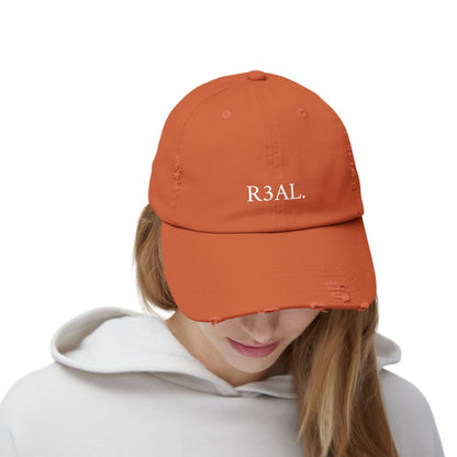R3AL Distressed Cap — Teen-Inspired Family Brand Hat