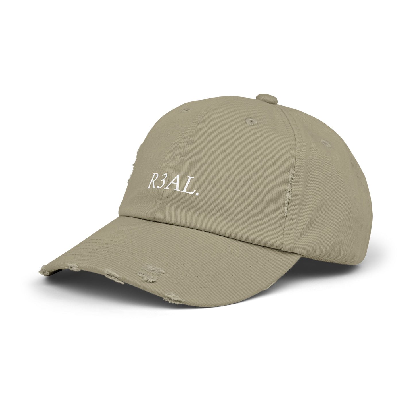 R3AL Distressed Cap — Teen-Inspired Family Brand Hat