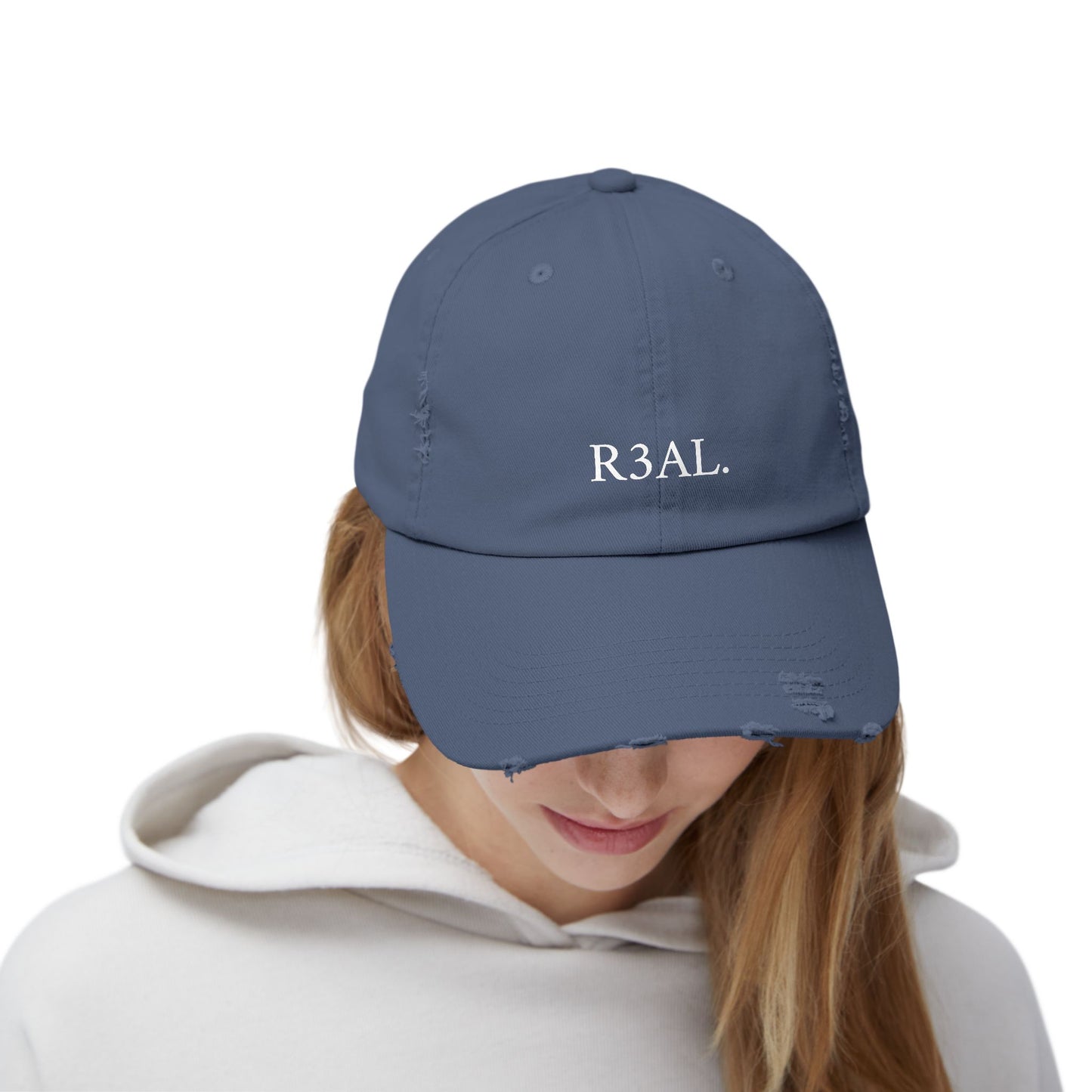 R3AL Distressed Cap — Teen-Inspired Family Brand Hat