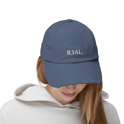R3AL Distressed Cap — Teen-Inspired Family Brand Hat