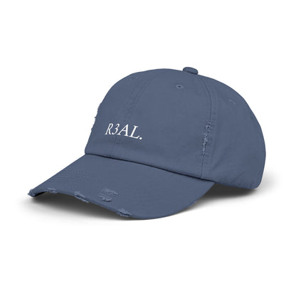R3AL Distressed Cap — Teen-Inspired Family Brand Hat