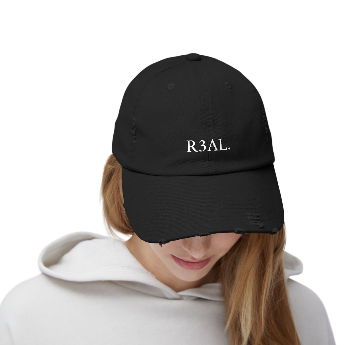 R3AL Distressed Cap — Teen-Inspired Family Brand Hat