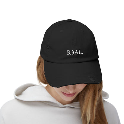 R3AL Distressed Cap — Teen-Inspired Family Brand Hat