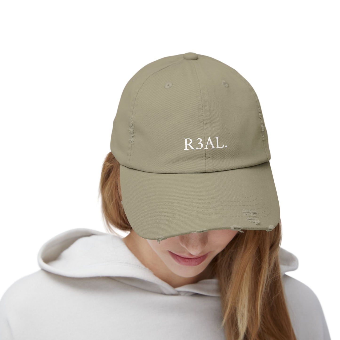 R3AL Distressed Cap — Teen-Inspired Family Brand Hat