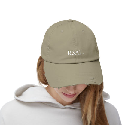 R3AL Distressed Cap — Teen-Inspired Family Brand Hat