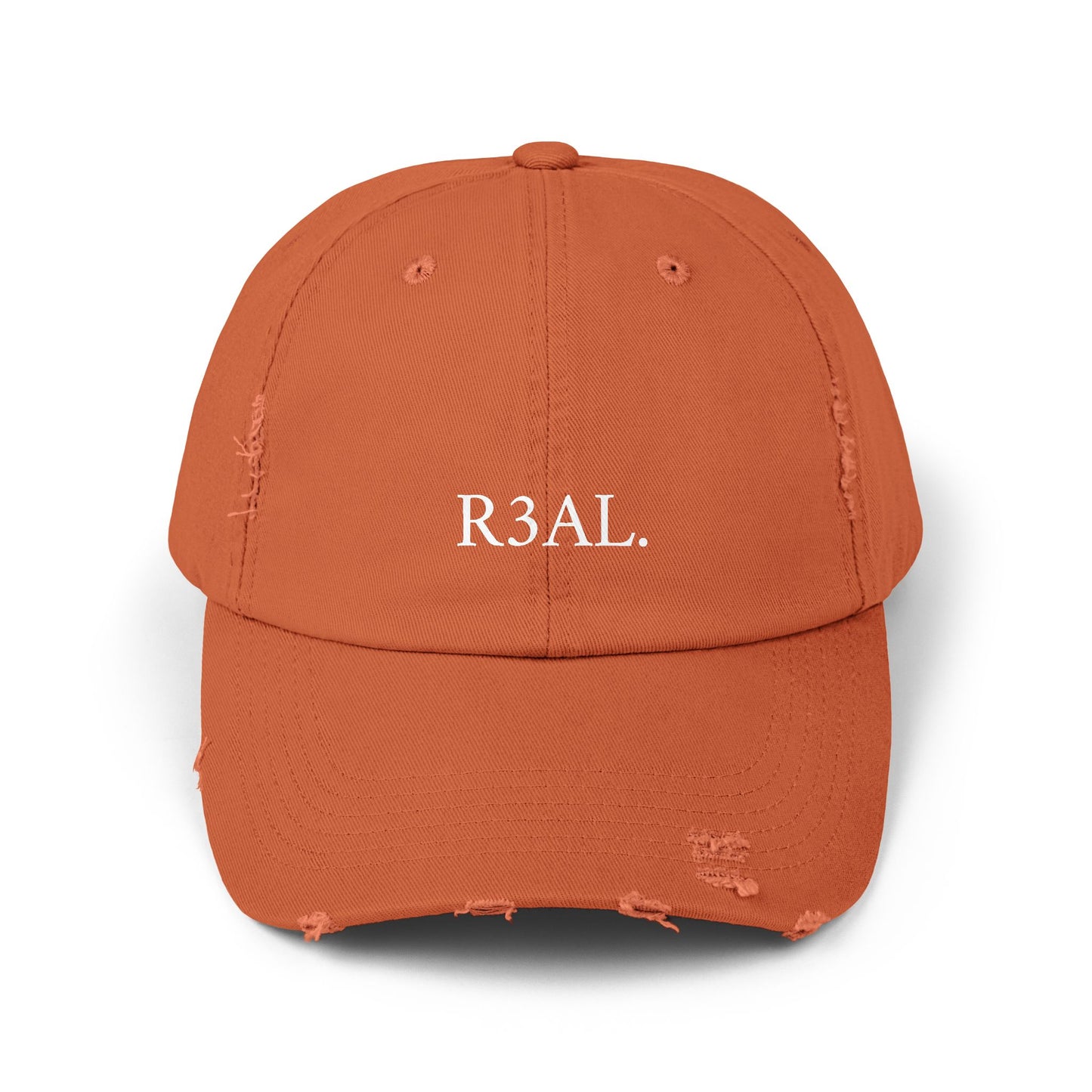 R3AL Distressed Cap — Teen-Inspired Family Brand Hat