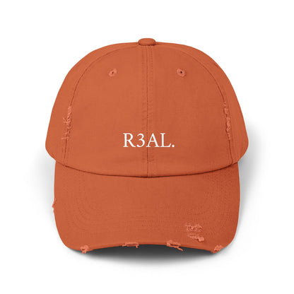 R3AL Distressed Cap — Teen-Inspired Family Brand Hat