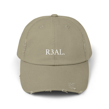 R3AL Distressed Cap — Teen-Inspired Family Brand Hat