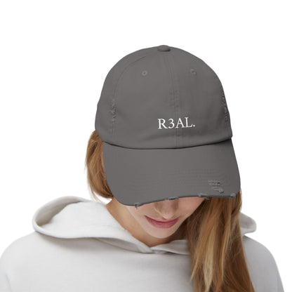 R3AL Distressed Cap — Teen-Inspired Family Brand Hat