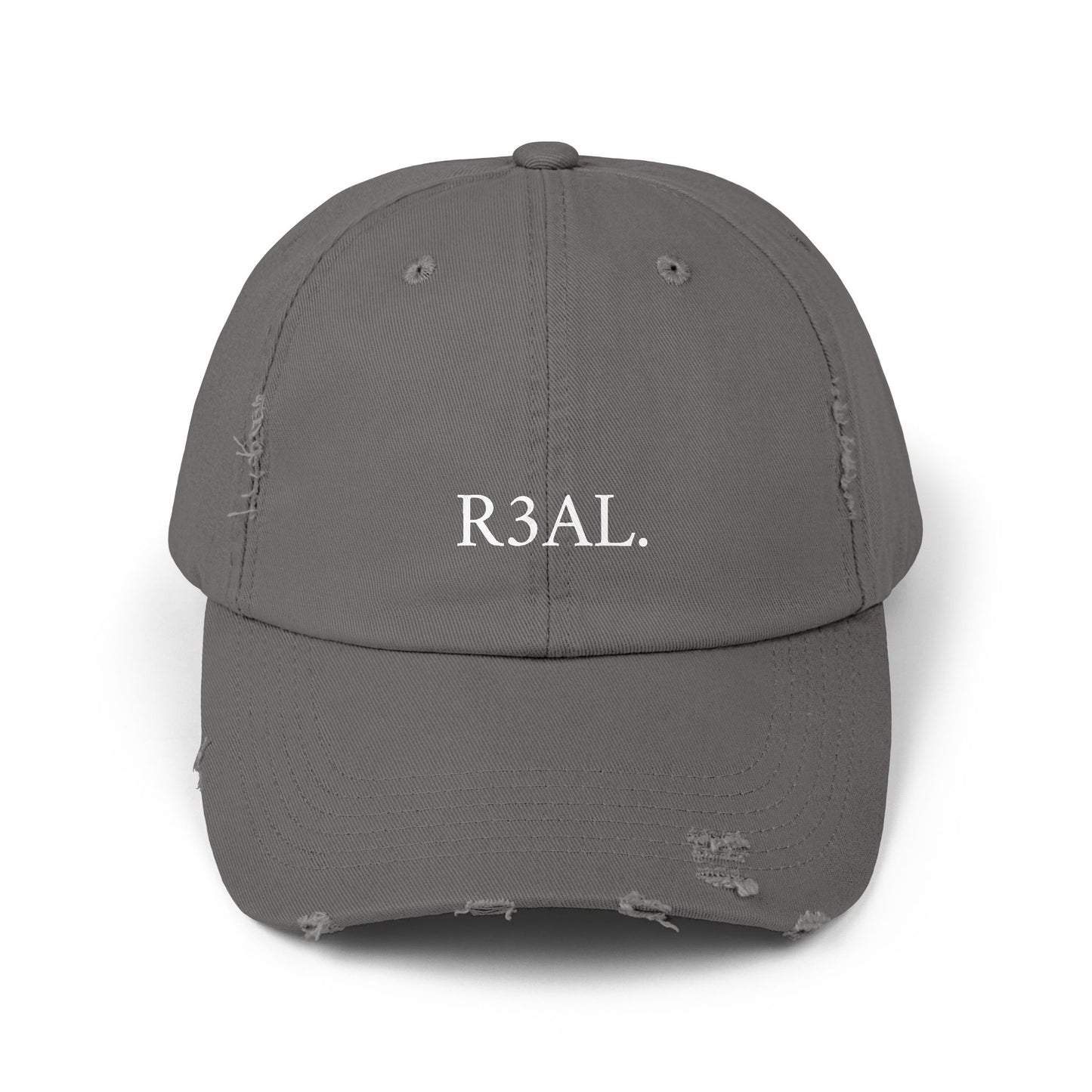 R3AL Distressed Cap — Teen-Inspired Family Brand Hat