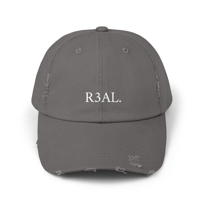 R3AL Distressed Cap — Teen-Inspired Family Brand Hat